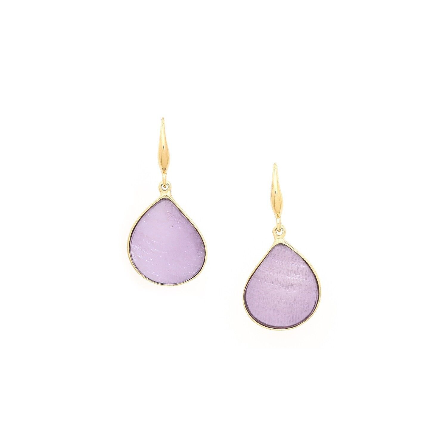 Orecchini a gancio viola LUMIERE ET NACRE-DOLCE