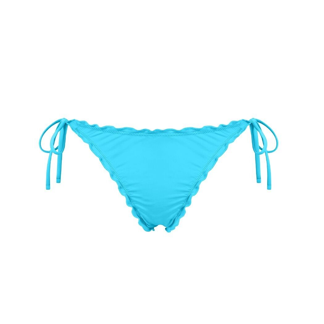 Chlamys Varia Braguita con Dobladillo de Lechuga-Cyan