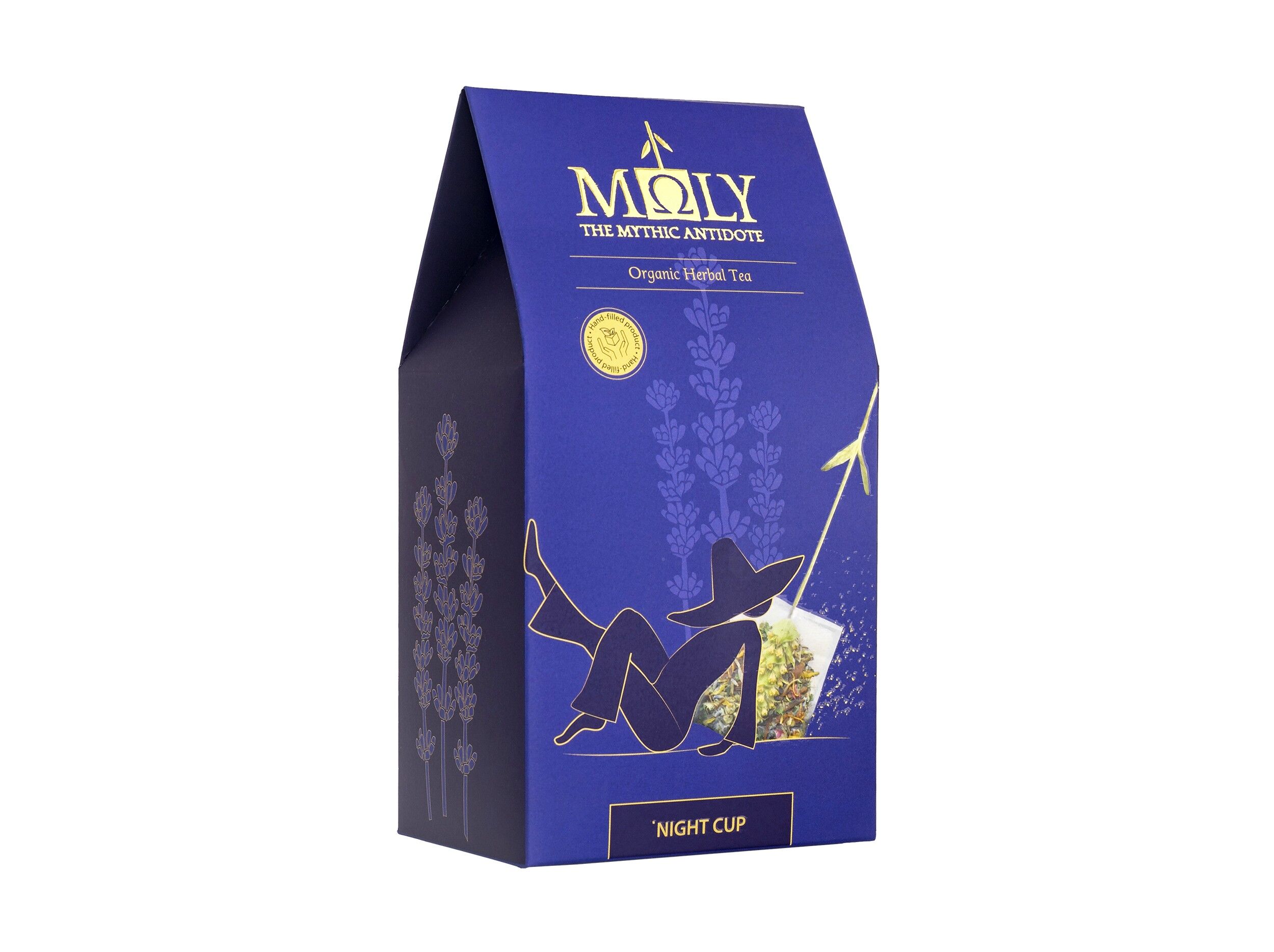 MΩLY "Night Cup" – Organic Herbal Tea with Natural Herbal Stem
