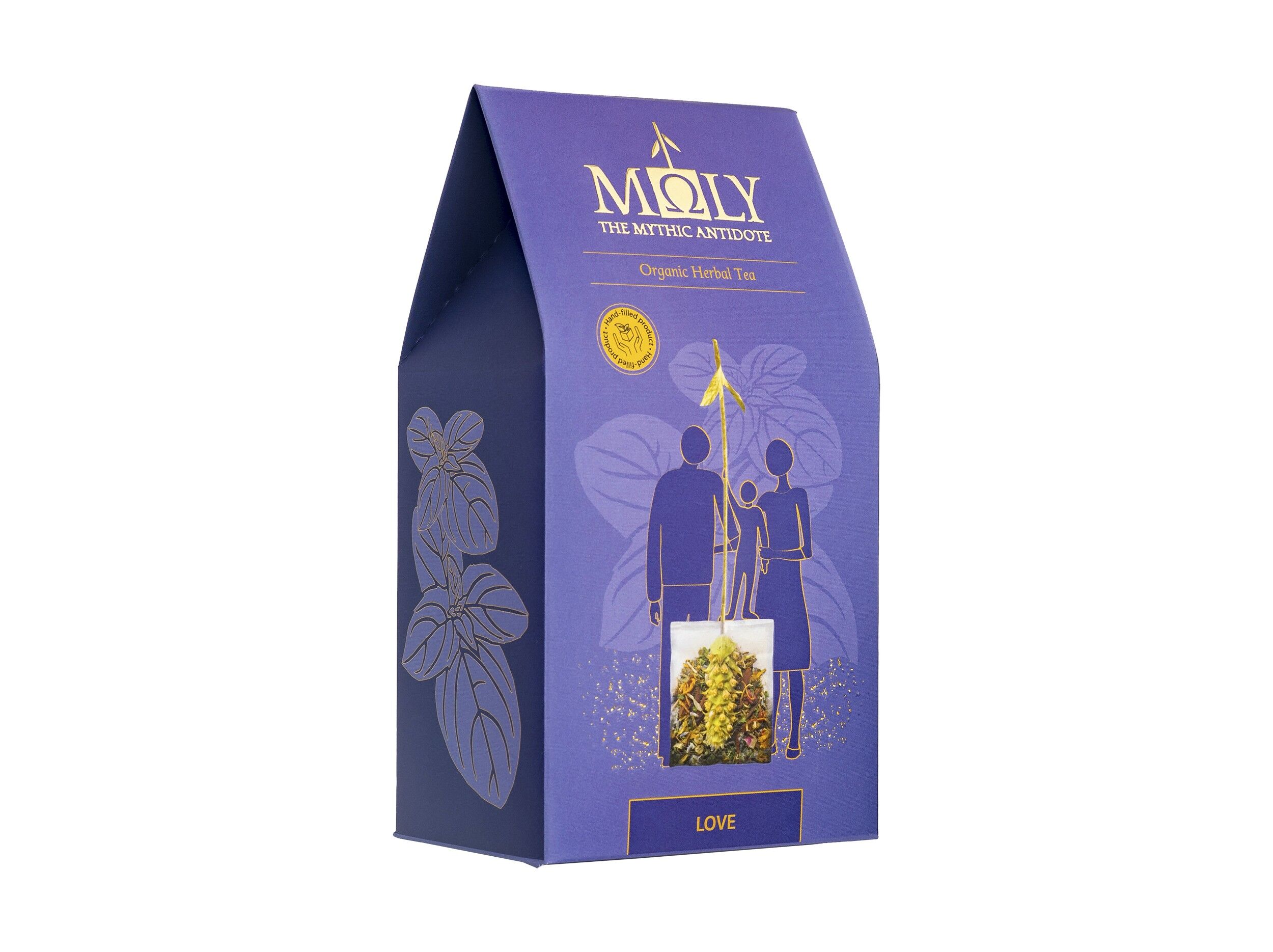 MΩLY "Love" – Organic Herbal Tea with Natural Herbal Stem