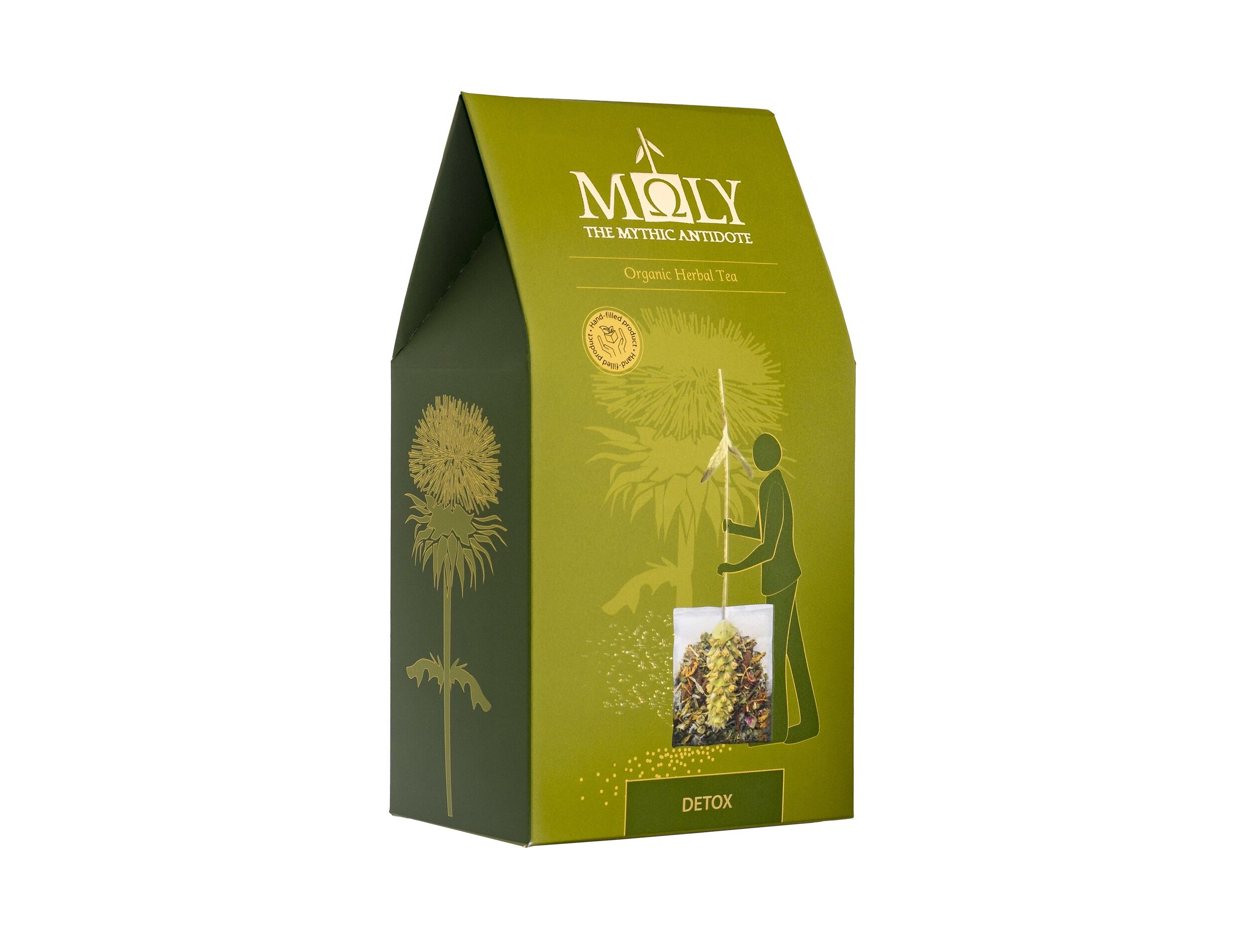 MΩLY "Detox" – Organic Herbal Tea with Natural Herbal Stem