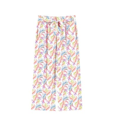 Chlamys Varia Pantalones de Playa para mujer-Palmeras