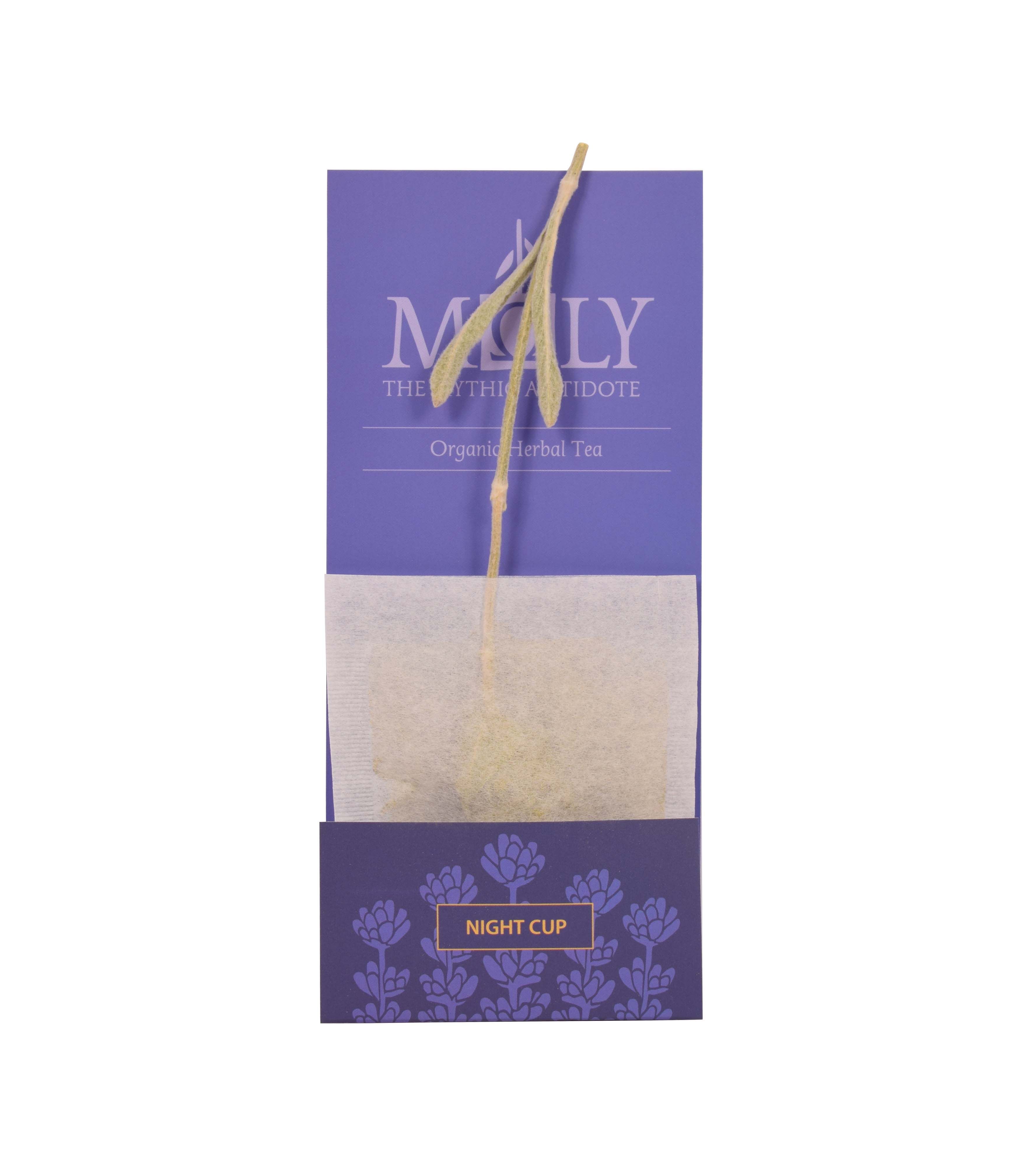 MΩLY "Night Cup" – HoReCa Herbal Tea with Natural Herbal Stem