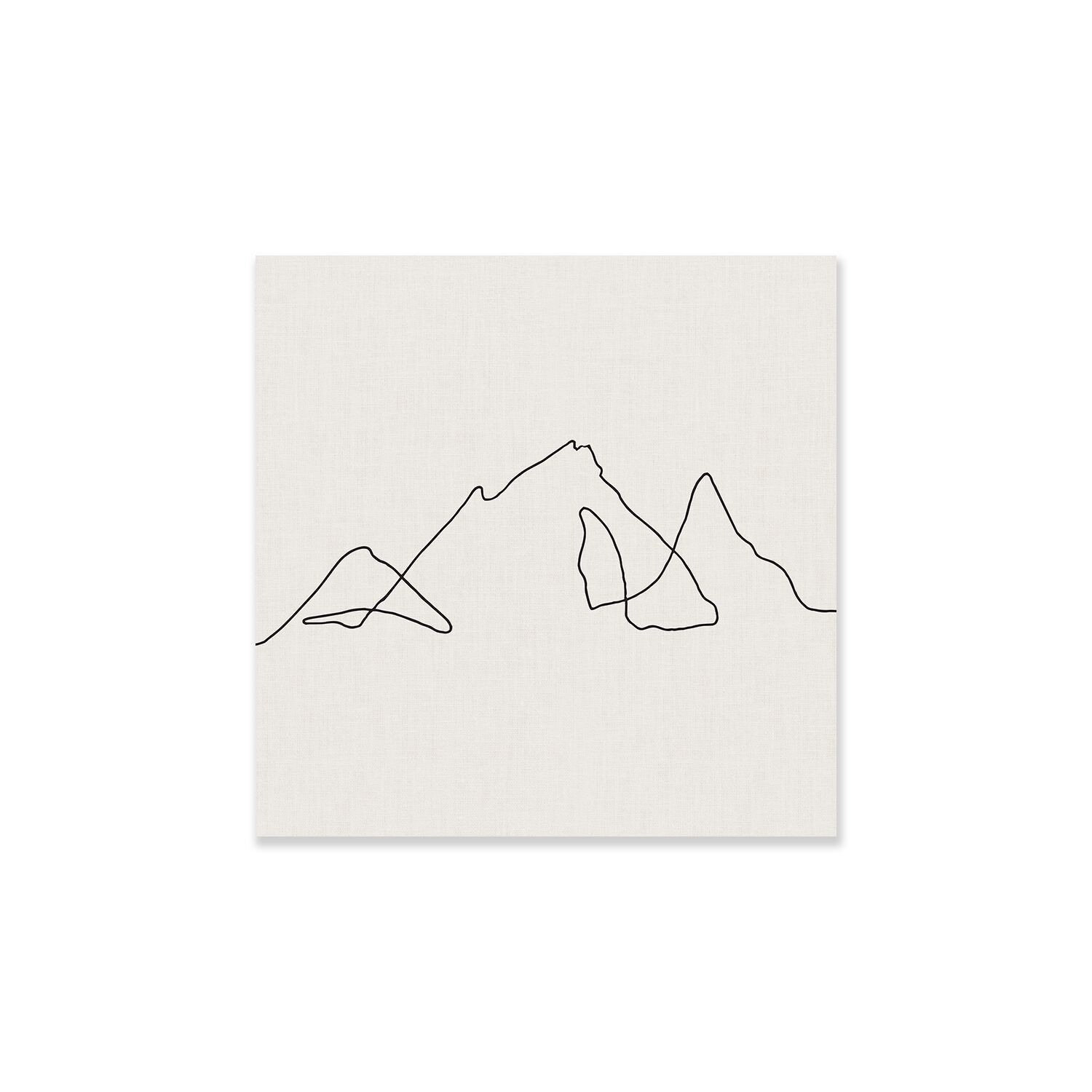 Grafico murale della linea di montagna