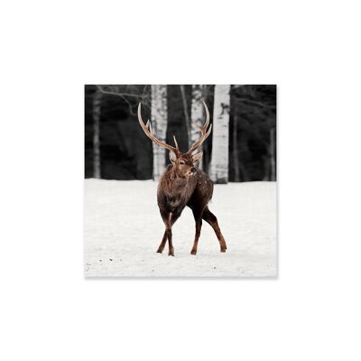 Forest deer animal painting