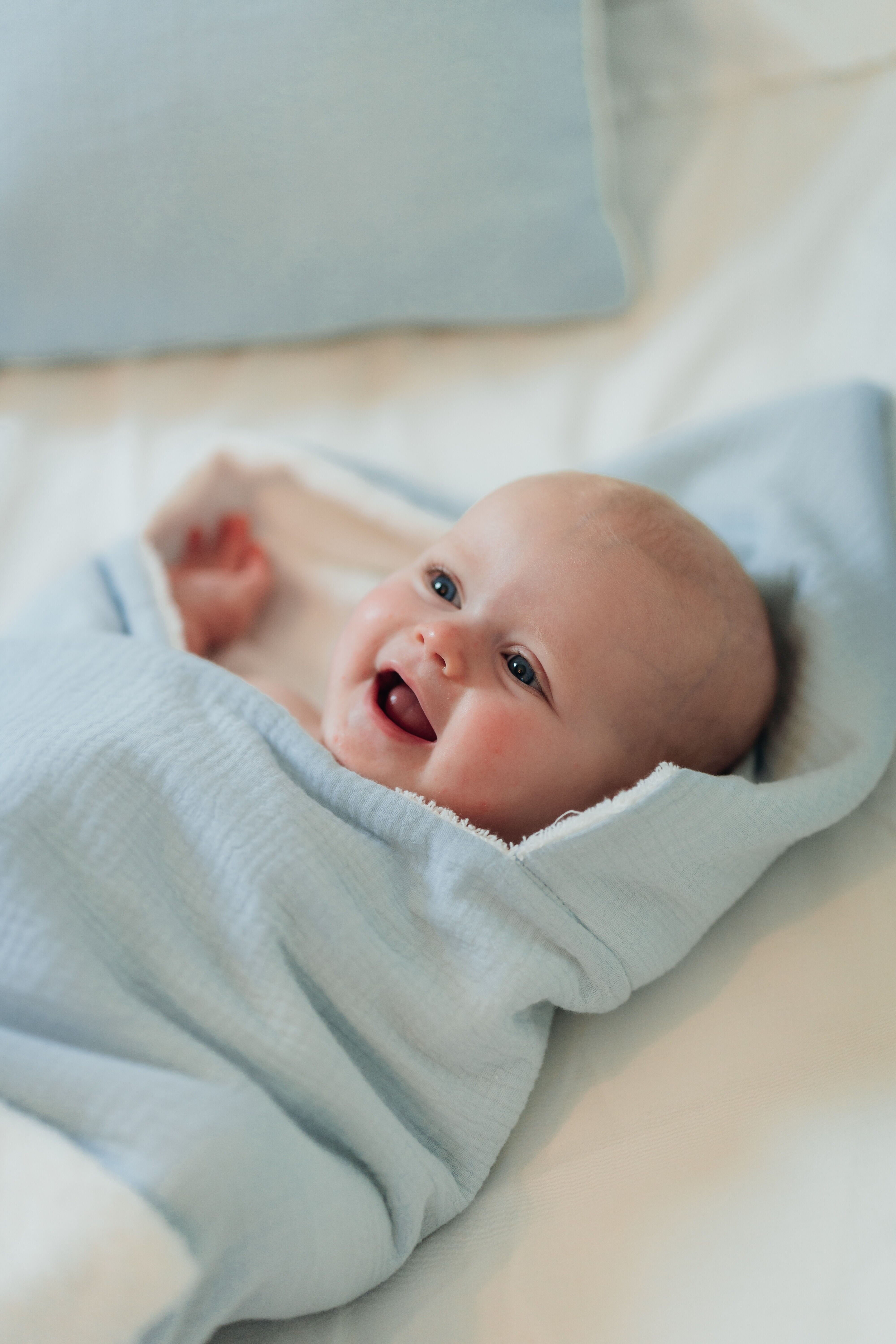 Mantella da bagno - Neonato e bambino - Garza di cotone e spugna - Made in France