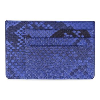 Porte-cartes Royal bleu python 2