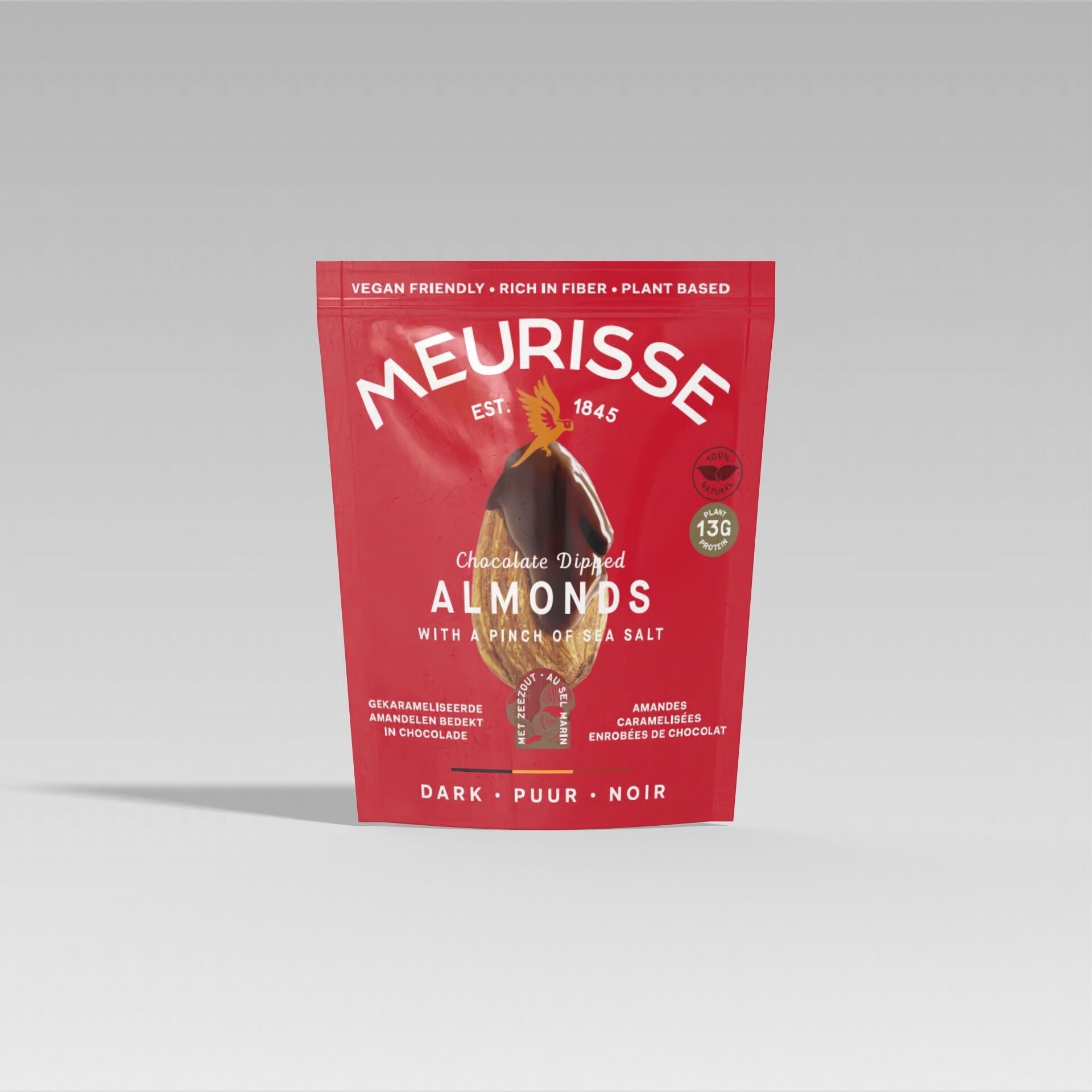 Amandes caramélisées enrobées de chocolat (100g)