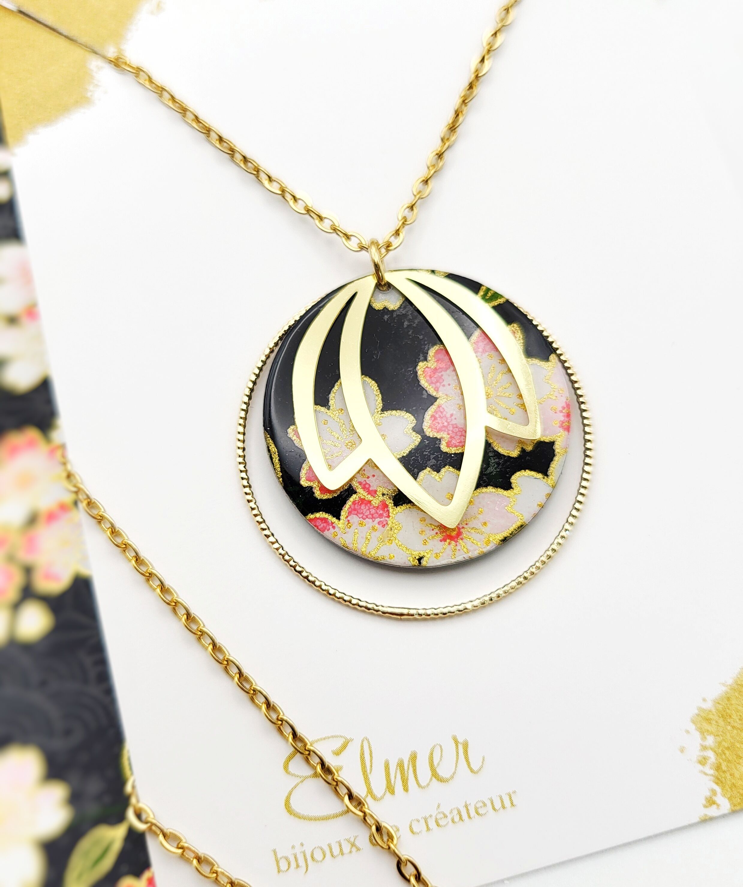 HASU lange Halskette / 3 Farben