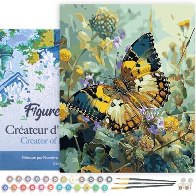 Kit de pintura por números DIY - Mariposa Janetta Forester - Lienzo estirado