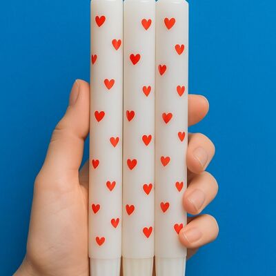 Bougies Design - Bougie Coeur Rouge