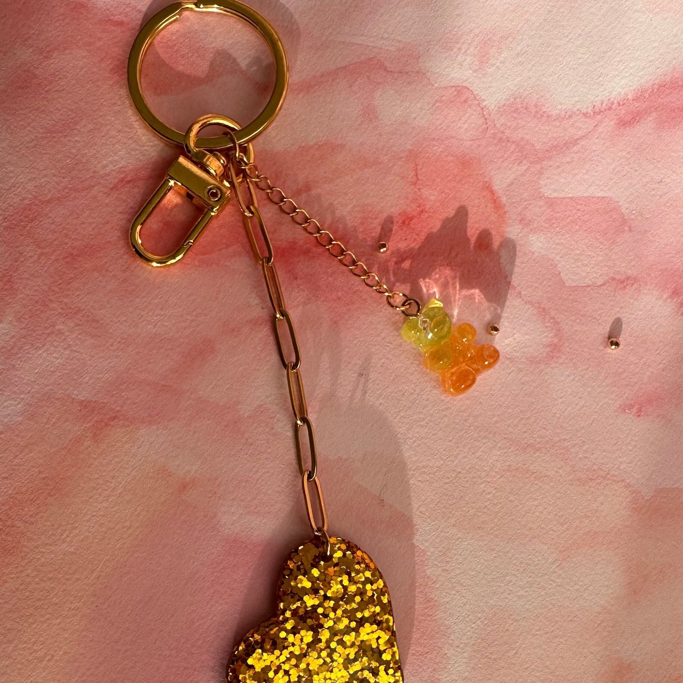 Portachiavi glitterati