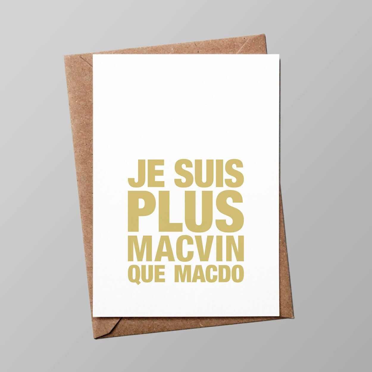 Happy Hour Card: sono più Macvin che McDonald's!  (con busta)
