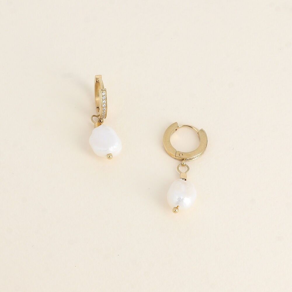 Creole - anello con ossidi di zirconio e perla d'acqua dolce