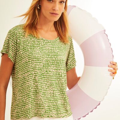 Camiseta Easy Green & White