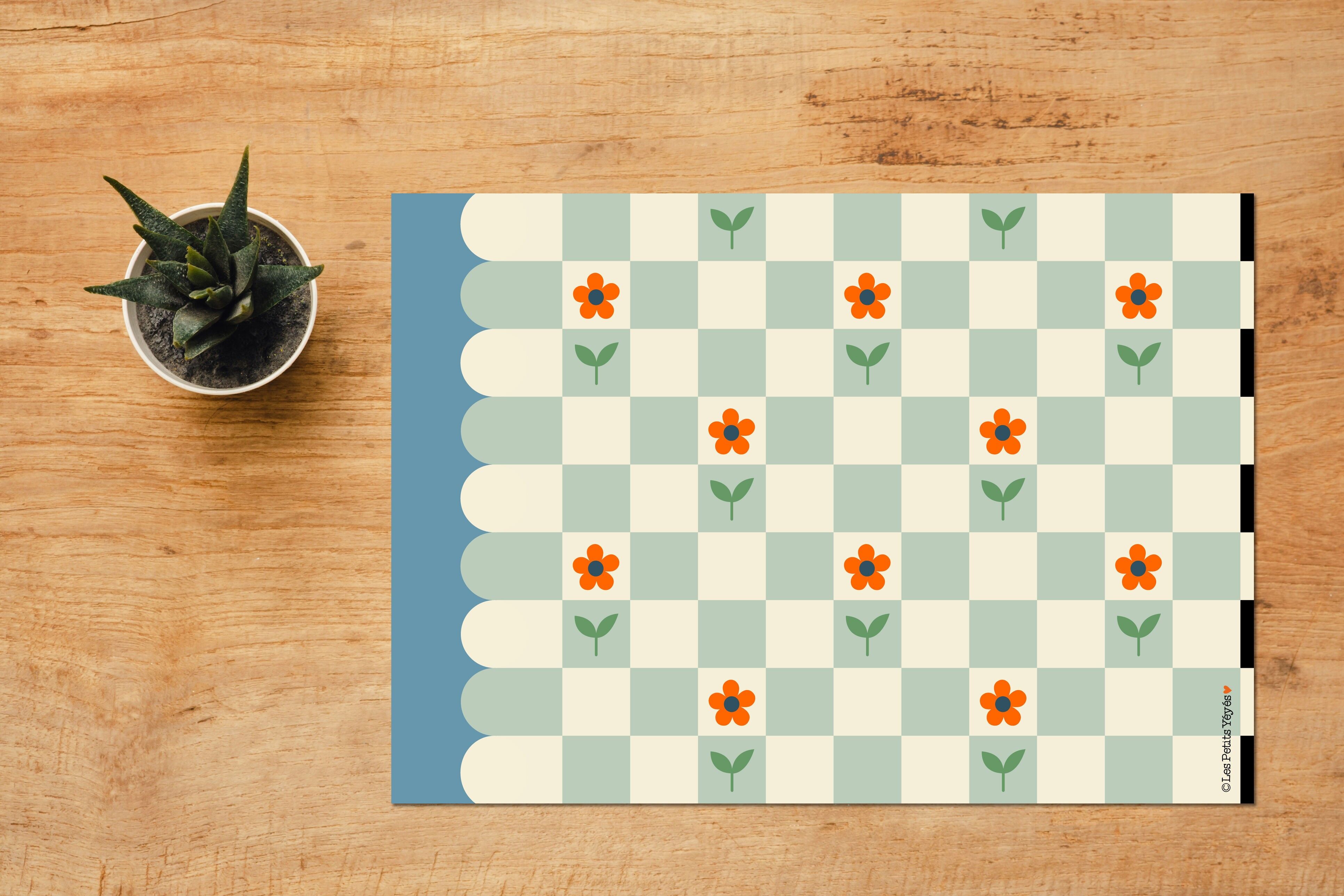 TOVAGLIETTE IN CARTA 30x40 cm - SCACCHIERA