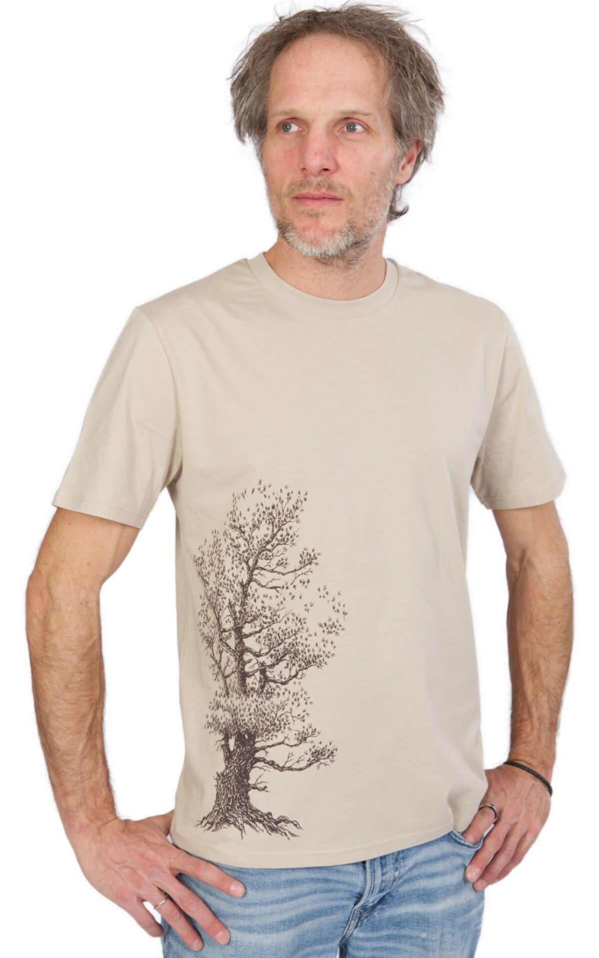 Camicia Fairwear biologica da uomo Desert Dust Pine Tree