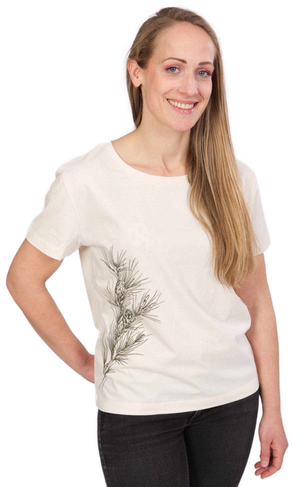 Camicia da donna Organic Fairwear Loose Fit in pino grezzo naturale