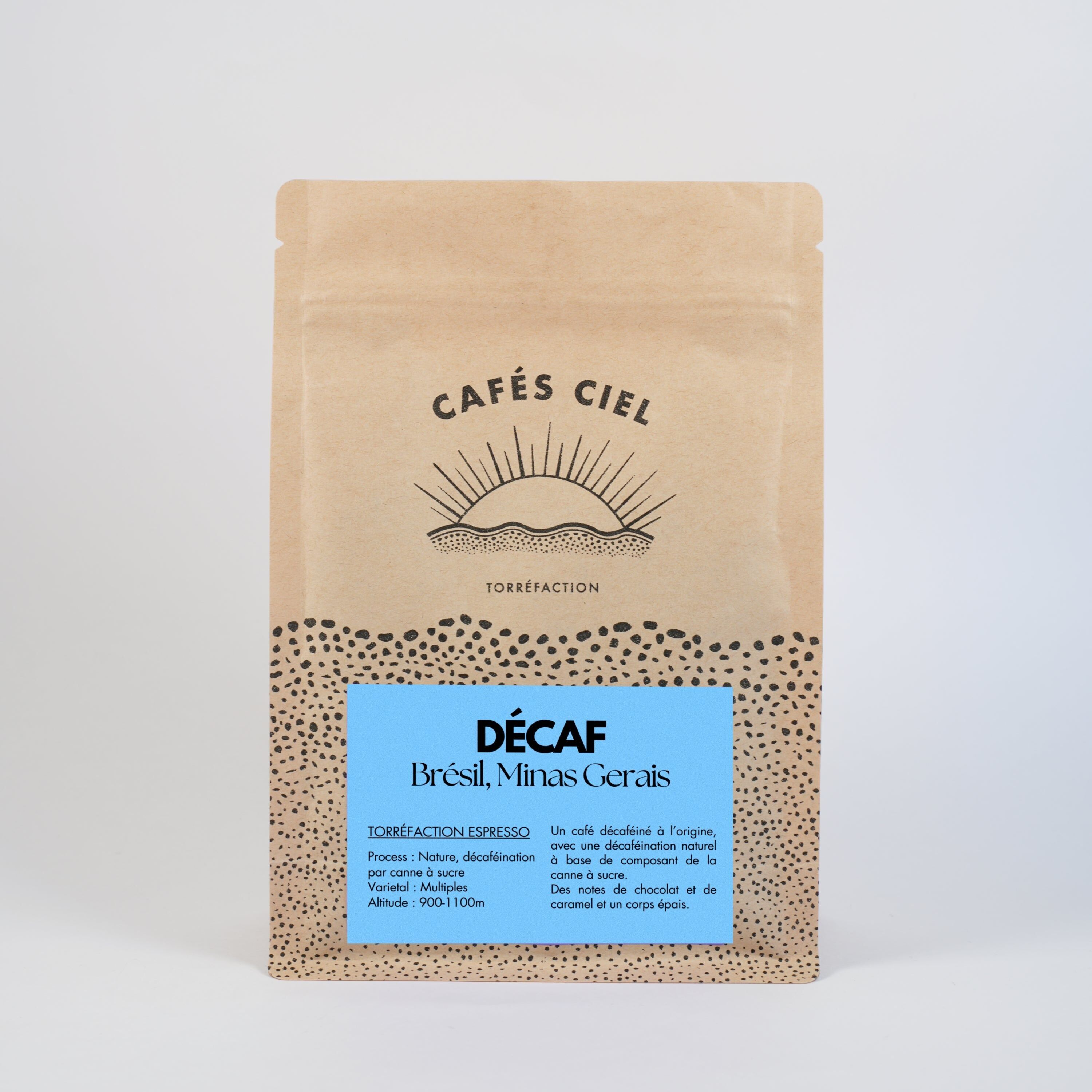Decaffeinated coffee beans - Brazil, Minas Gerais (250G/1KG)