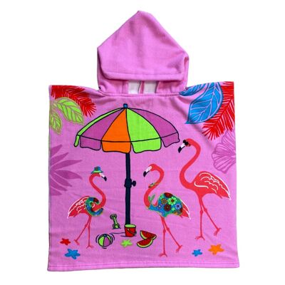 Poncho de bain enfant microfibre Girly