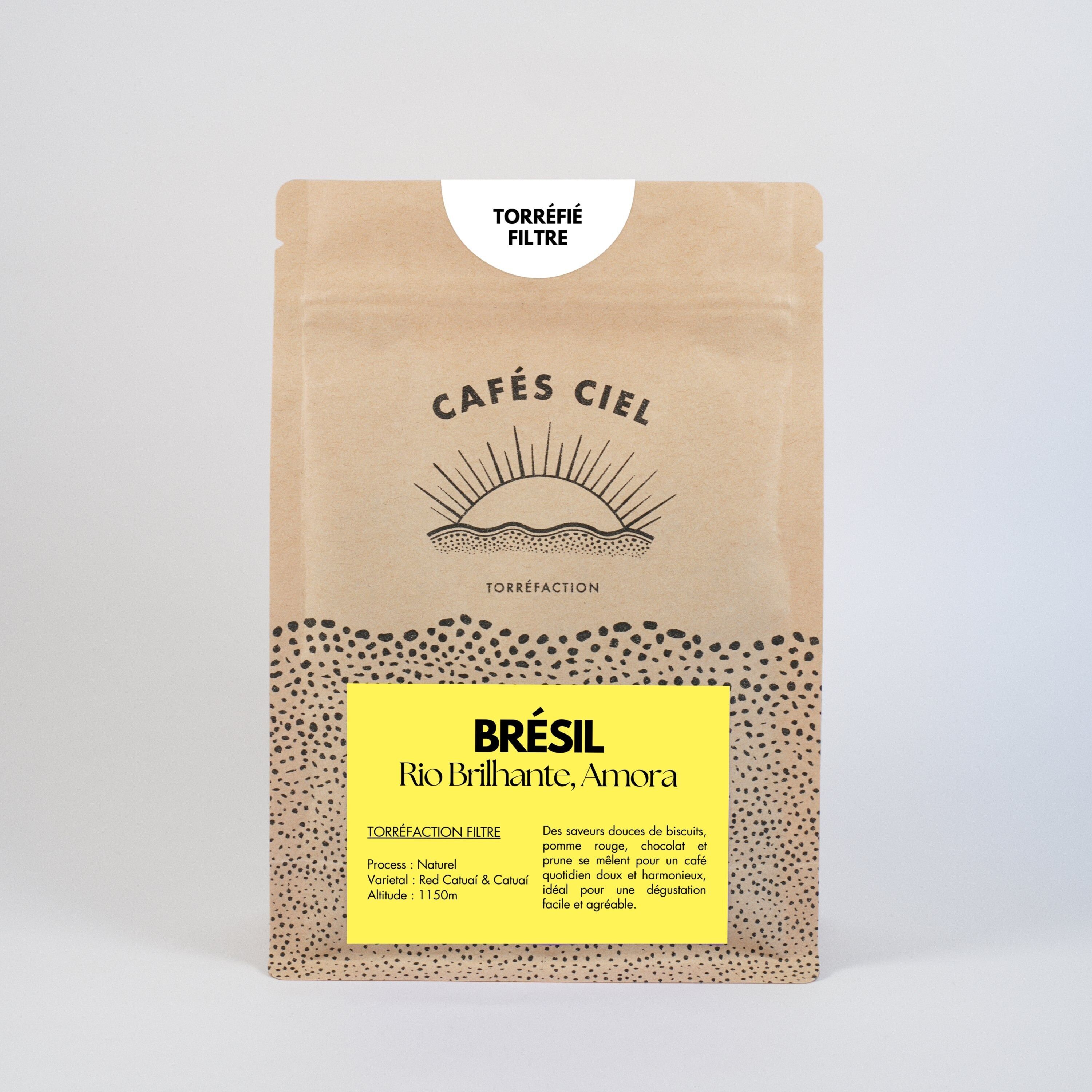 Coffee beans BRAZIL - Rio Brilhante, Amora, filter roast (250G/1KG)