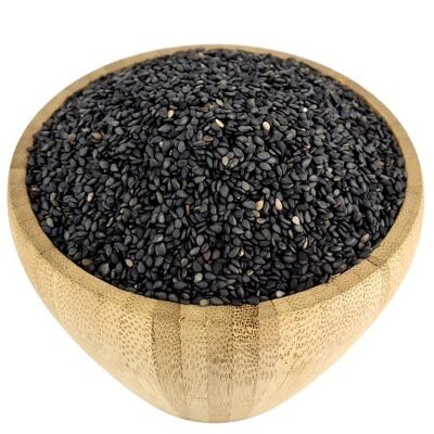 Organic whole black sesame seeds in bulk - 5kg