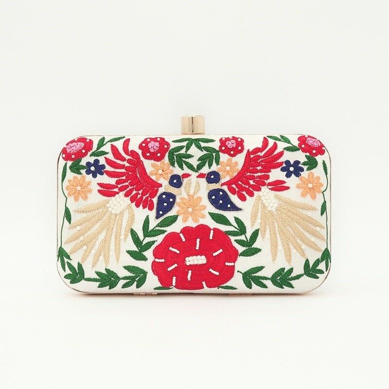 Borsa Malabar beige e verde