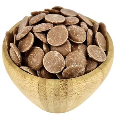 Organic Milk Chocolate in Bulk Pistoles - 1kg