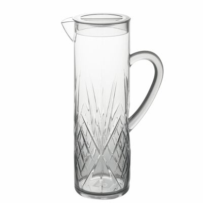 Caraffa Fashion 1,5 L superficie lavorata, trasparente