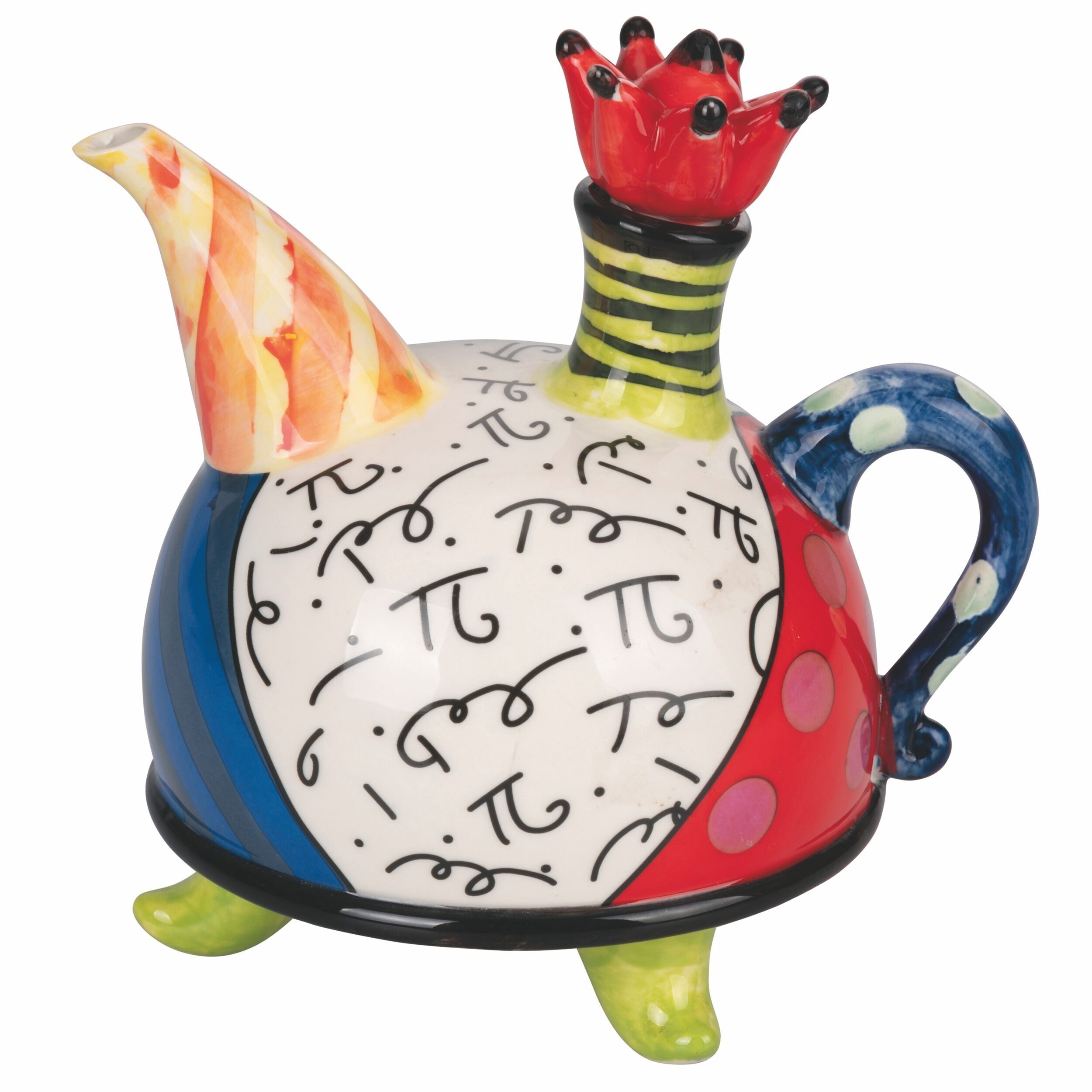 Teiera in porcellana 960 ml, stile neo-pop, Madness