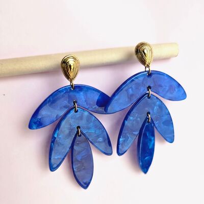 Orecchini FIORE-BLU