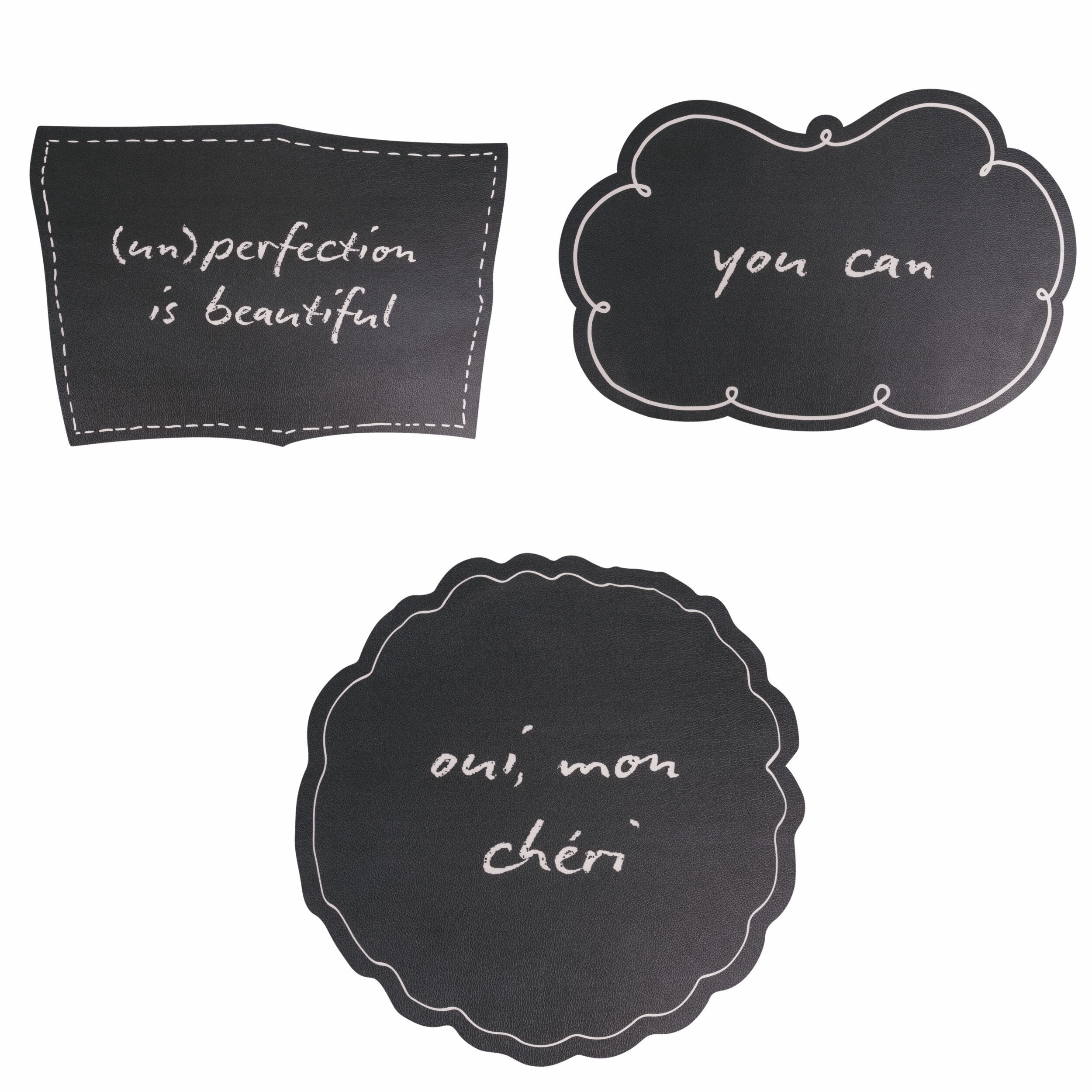 Set de table en PVC pour tableau noir, Tableau noir