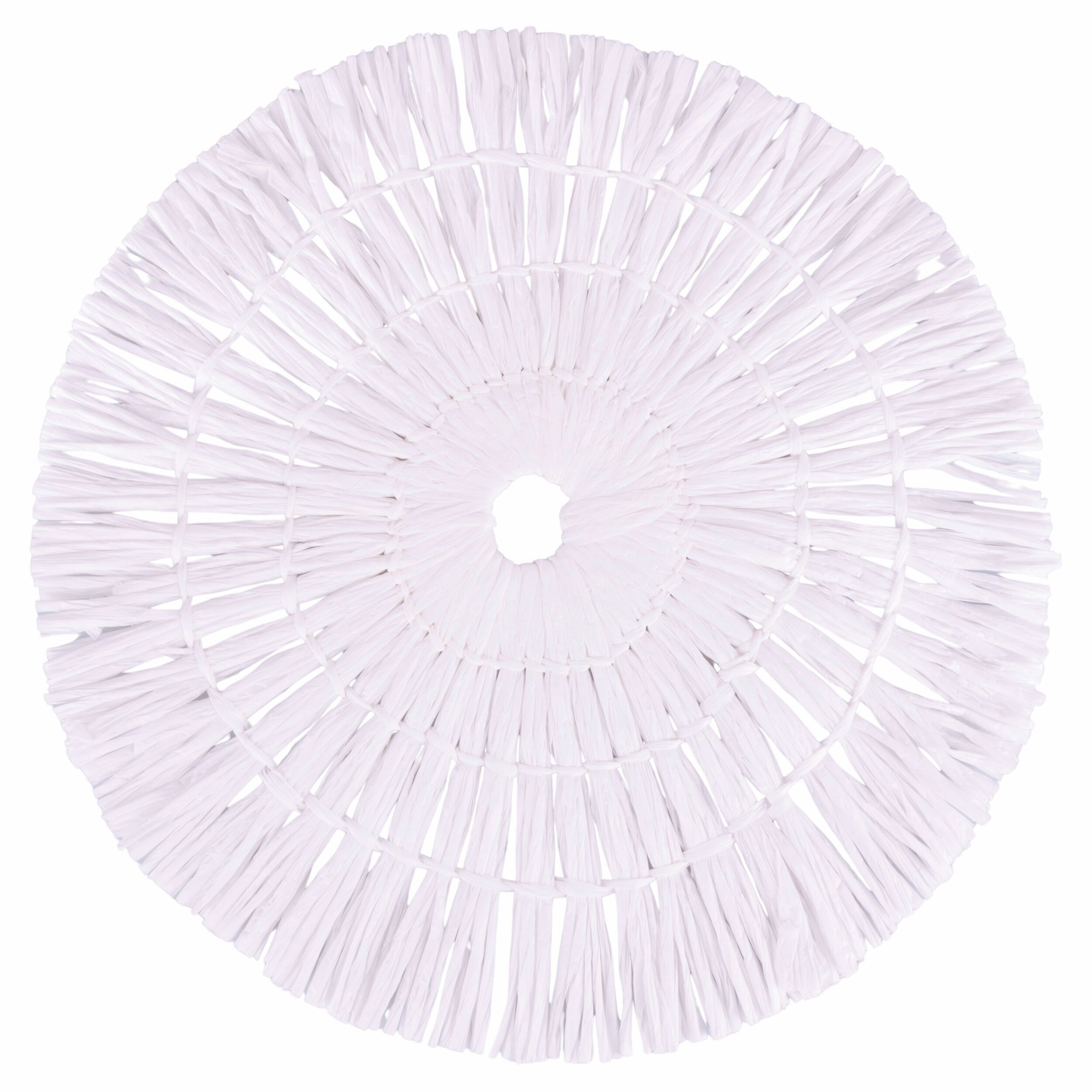 Set de table rond en papier tissé 38 cm, Cristal de lune