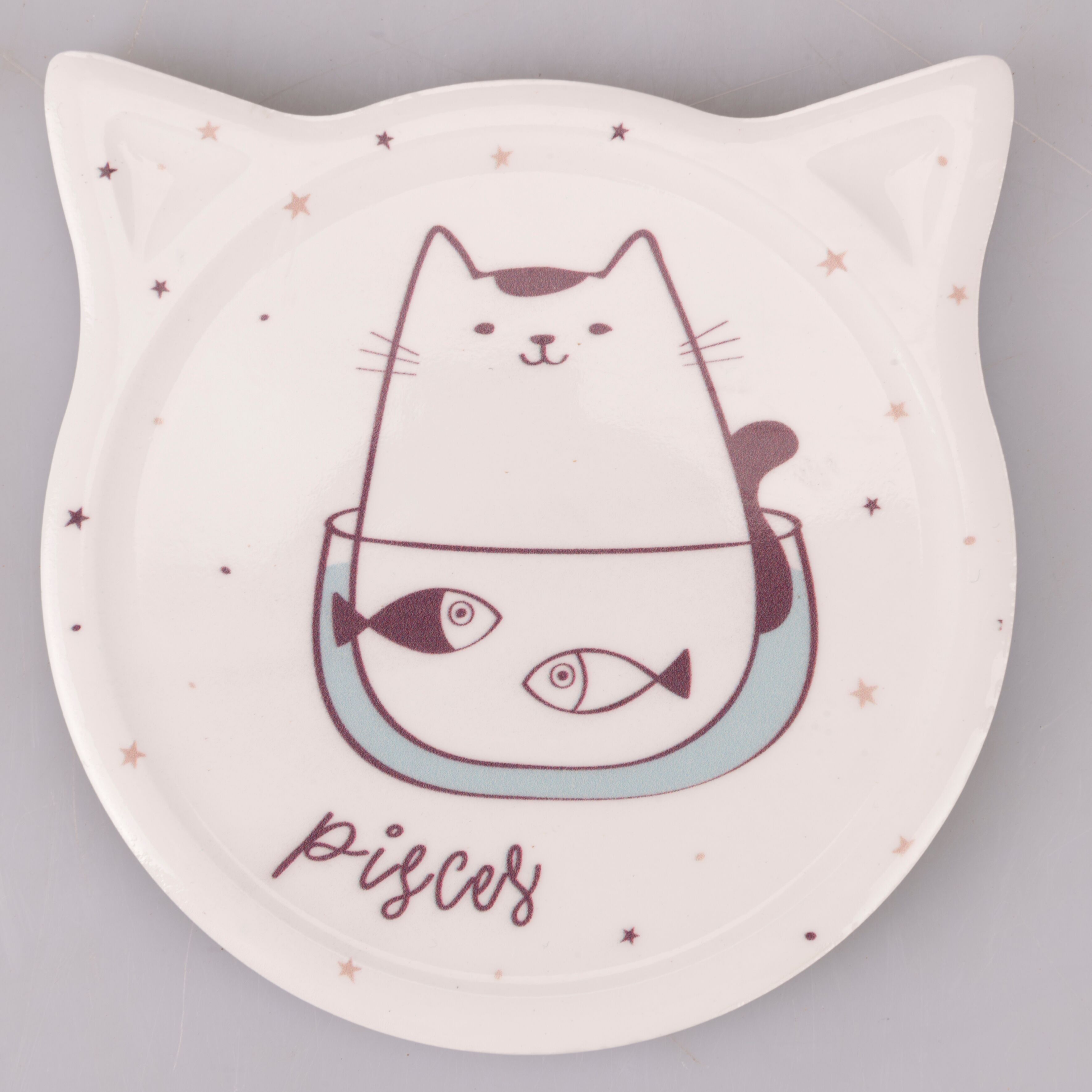 Mattonellina decorativa multiuso in gres, fondo in sughero, Oroscocats Pesci