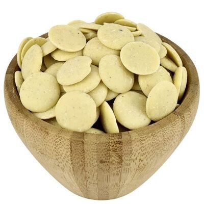 Organic White Chocolate in Bulk Pistoles - 25kg