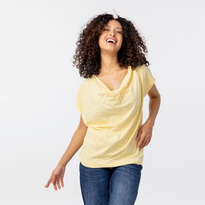 CAMISETA ALGODÓN ORGÁNICO EGAO YELLOW PRODUCTO DE COMERCIO JUSTO