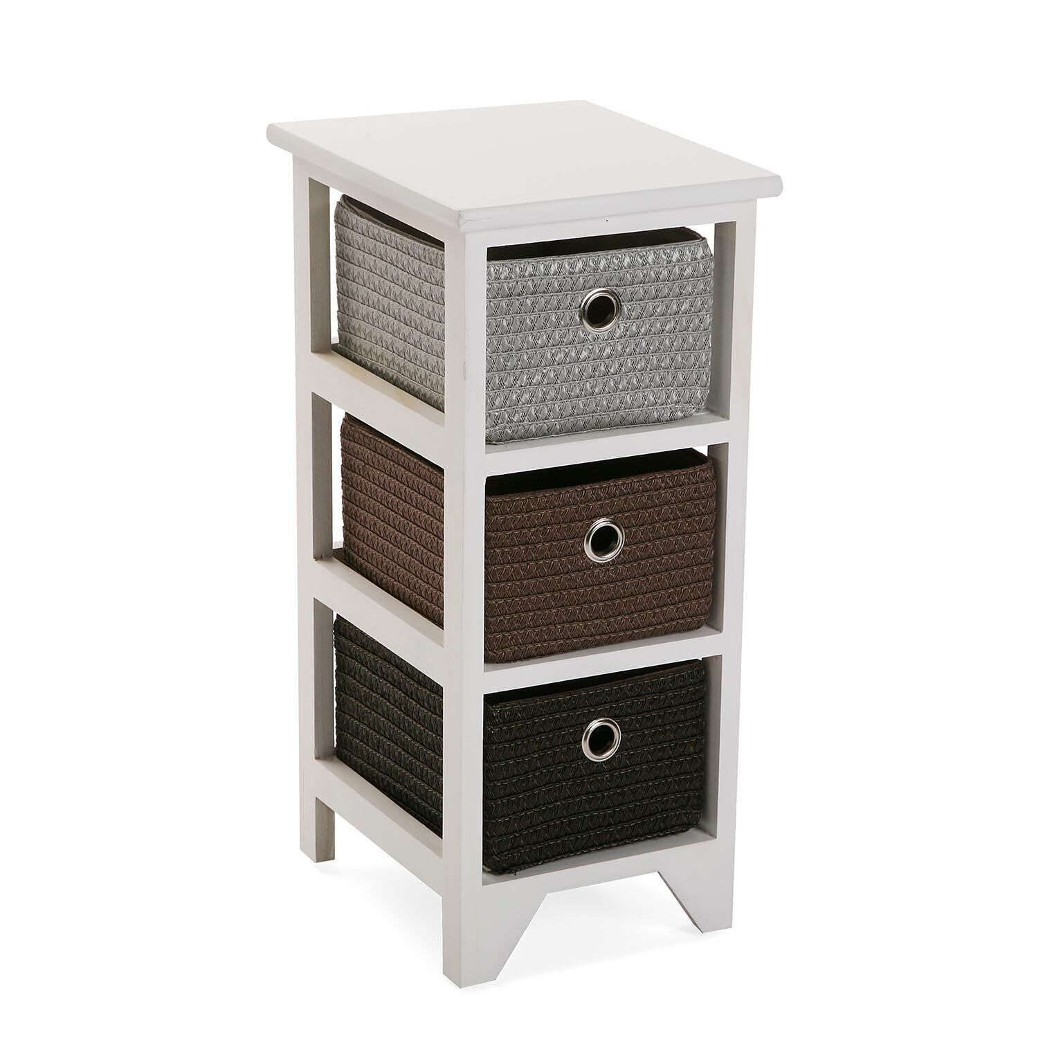 LINGBO 20100002 BATHROOM DRAWER UNIT WITH 3 BASKETS