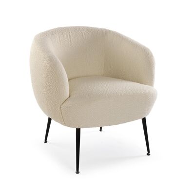 DONNY 22640013 WHITE ARMCHAIR WITH ARMRESTS