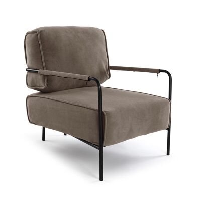 FAUTEUIL MAYLA MARRON AVEC ACCOUDOIRS 22640010