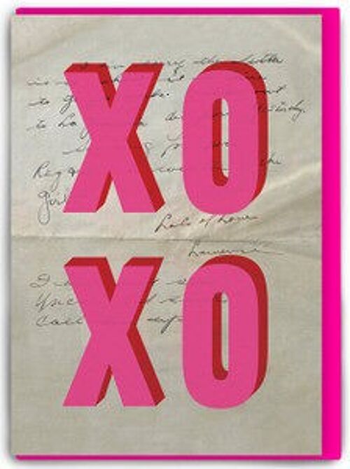 Real Hackney Dave Funny Valentine's Day Card - X O X O