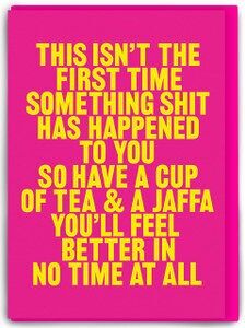 Vero Hackney Dave che pensa a te Biglietto di auguri - Tè e Jaffa che pensano a te