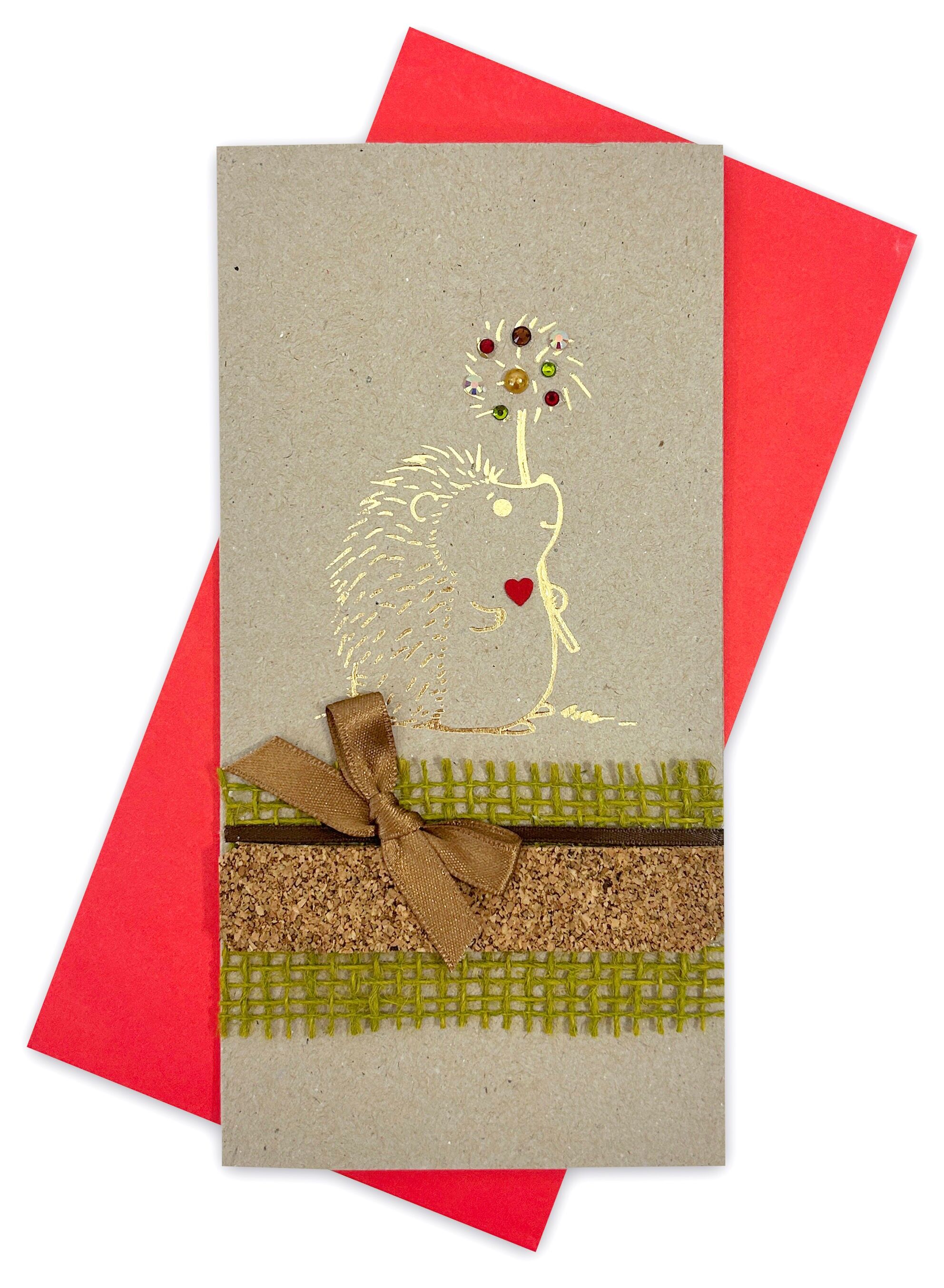 Handgemachte doppelt gefaltete Karte