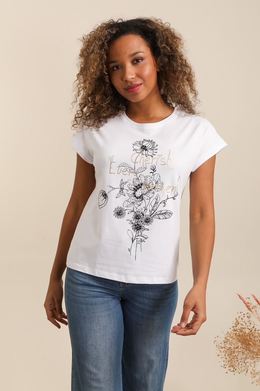 Maglietta in cotone Cherish