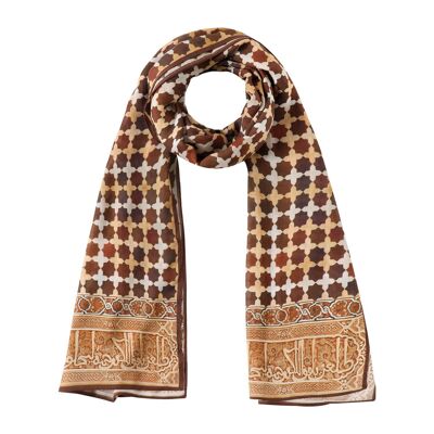 Pashmina col marron - 100% modal - (180x65 cm)