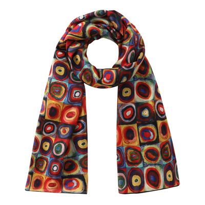 Foulard en soie Inspiration Kandinsky - (180x65 cm)