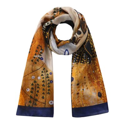 Foulard en soie Inspiration Gustav Klimt - (180x65 cm)