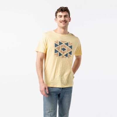 CAMISETA MAN ALGODÓN ORGÁNICO ARI YELLOW PRODUCTO DE COMERCIO JUSTO