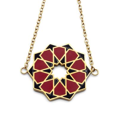 Red and Black Alhambra Tiles Bracelet Siraj