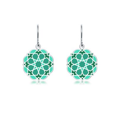 Alhambra Inspired Green Earrings Nazari