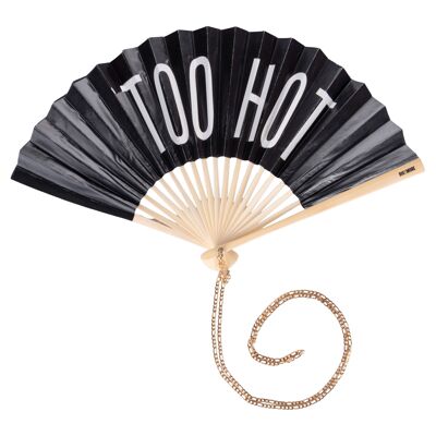 Too Hot Fan, Bamboo Handle with Chain, Bigismore